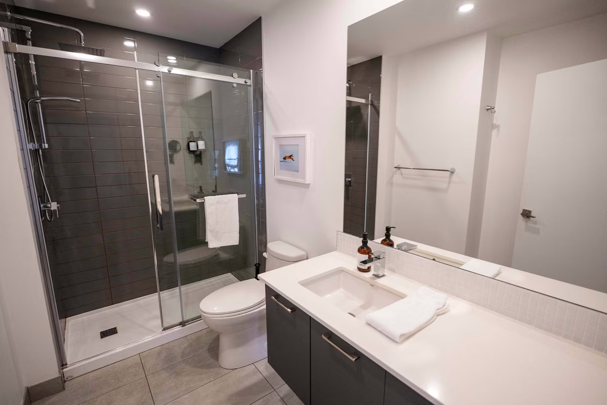 Salle de bain 1du condo 406, Aurea Charlevoix