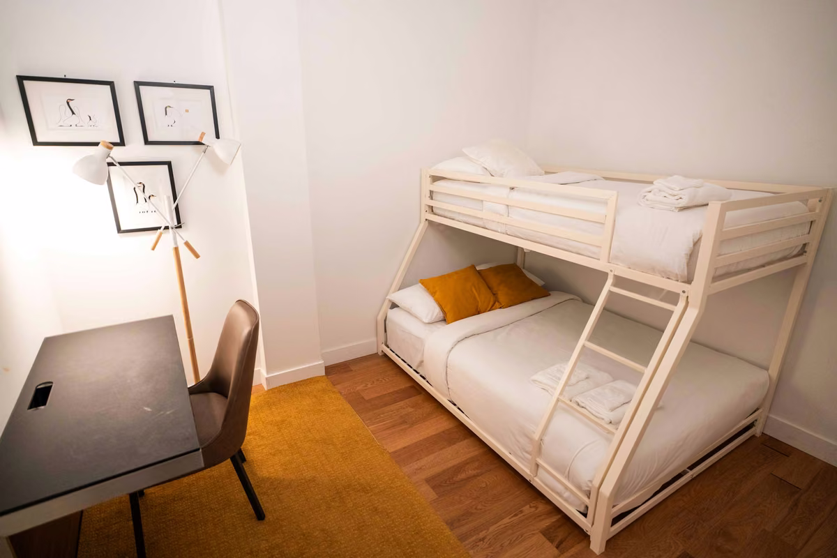 Chambre 3 du condo 406 avec lits simples, Aurea Charlevoix
