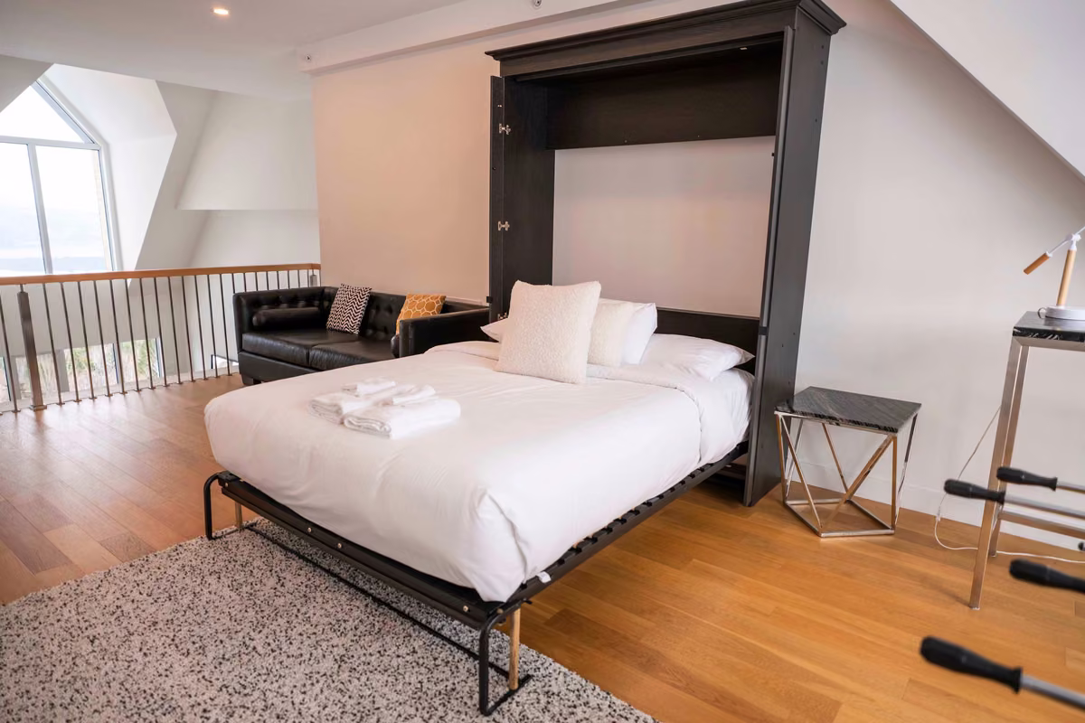 Chambre 4 du condo 406 avec lit queen, Aurea Charlevoix
