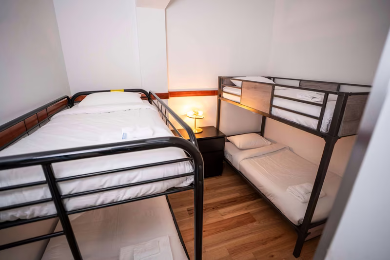 Chambre 3 du condo 408 avec lits simples, Aurea Charlevoix