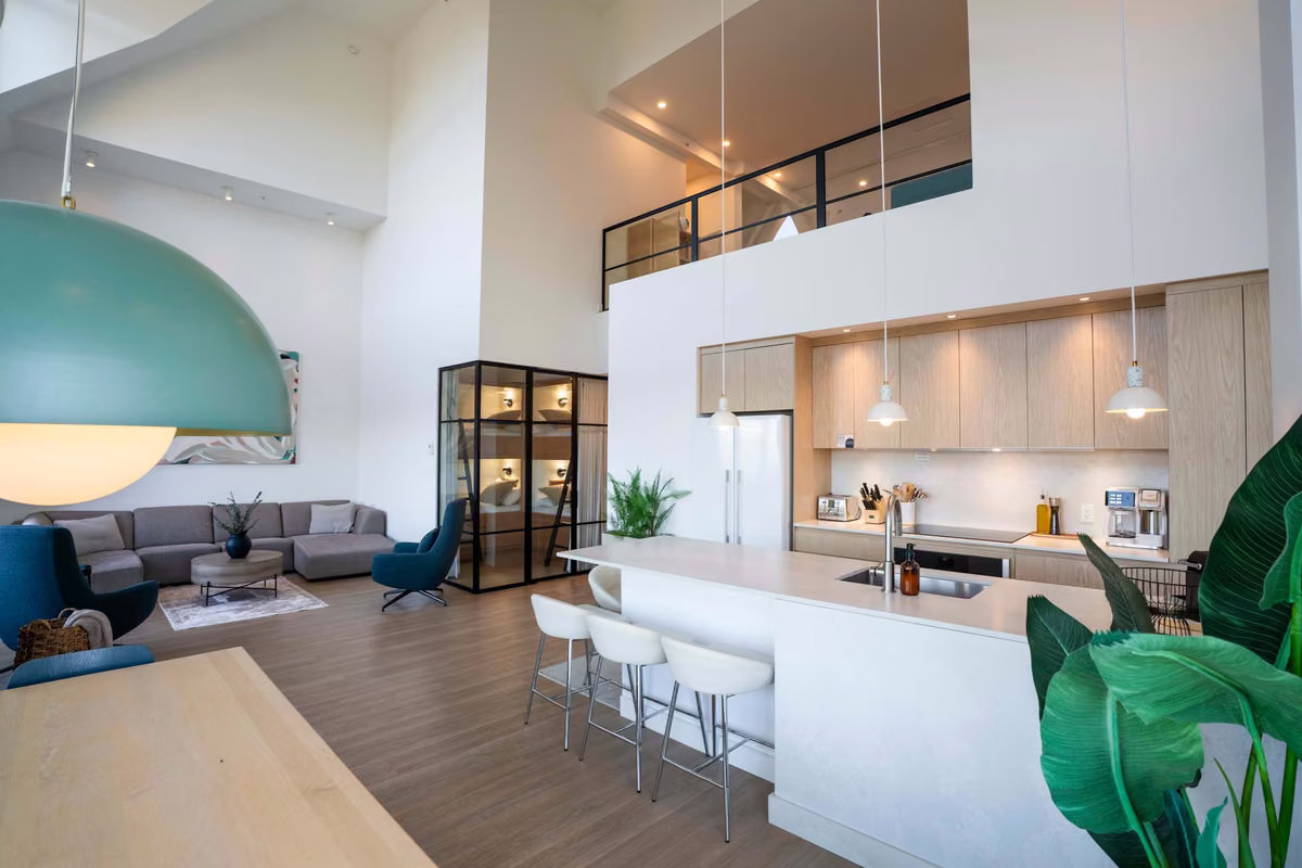 Cuisine entièrement équipée du condo 411, Aurea Charlevoix