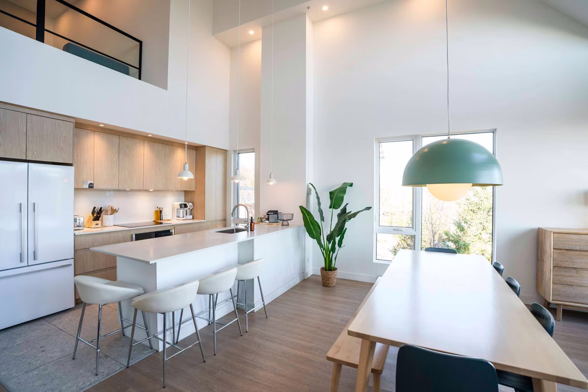 Cuisine entièrement équipée du condo 411, Aurea Charlevoix