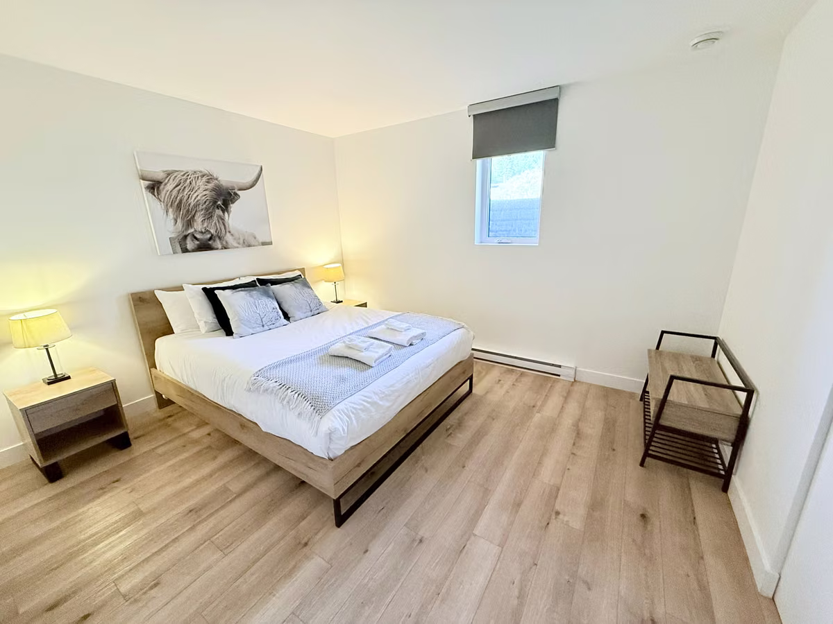Chambre du condo 101 avec lit queen, Aurea Charlevoix