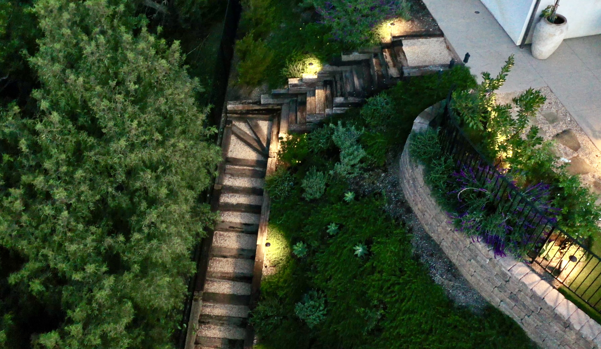 Landscape construction in progress