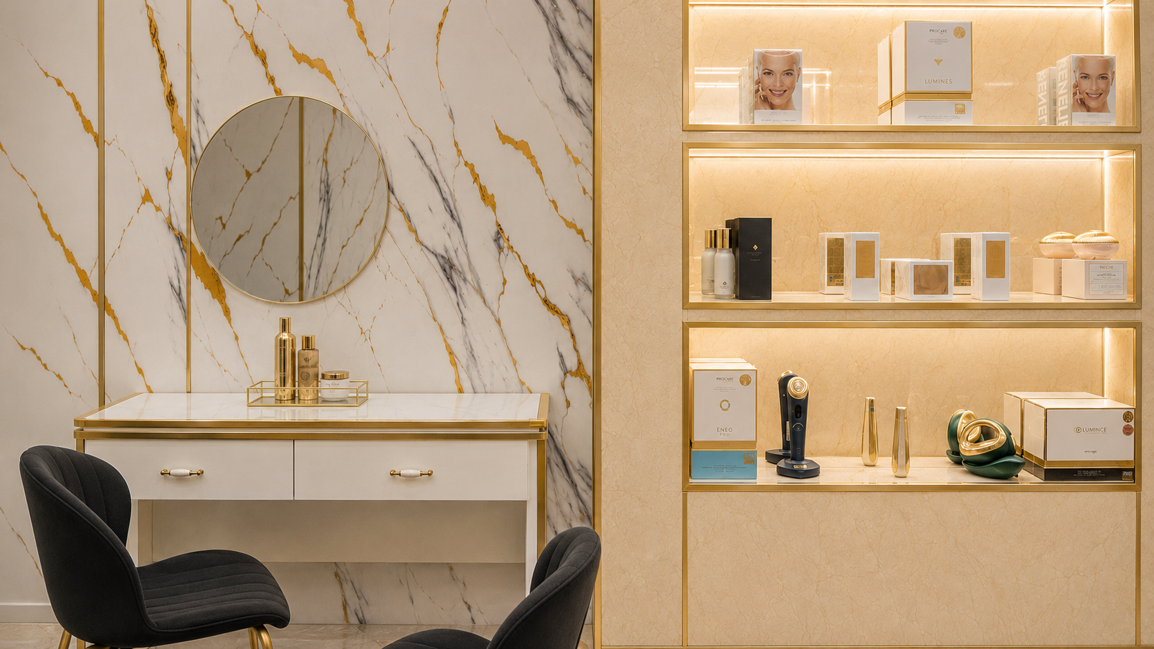 [background image] calm, inviting pharmacy interior