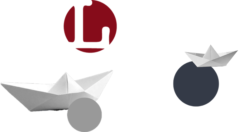 Collage of paper boats