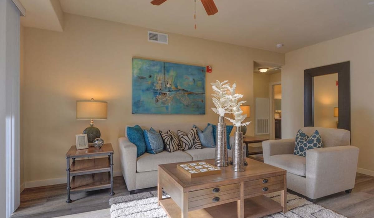 Living room with furniture