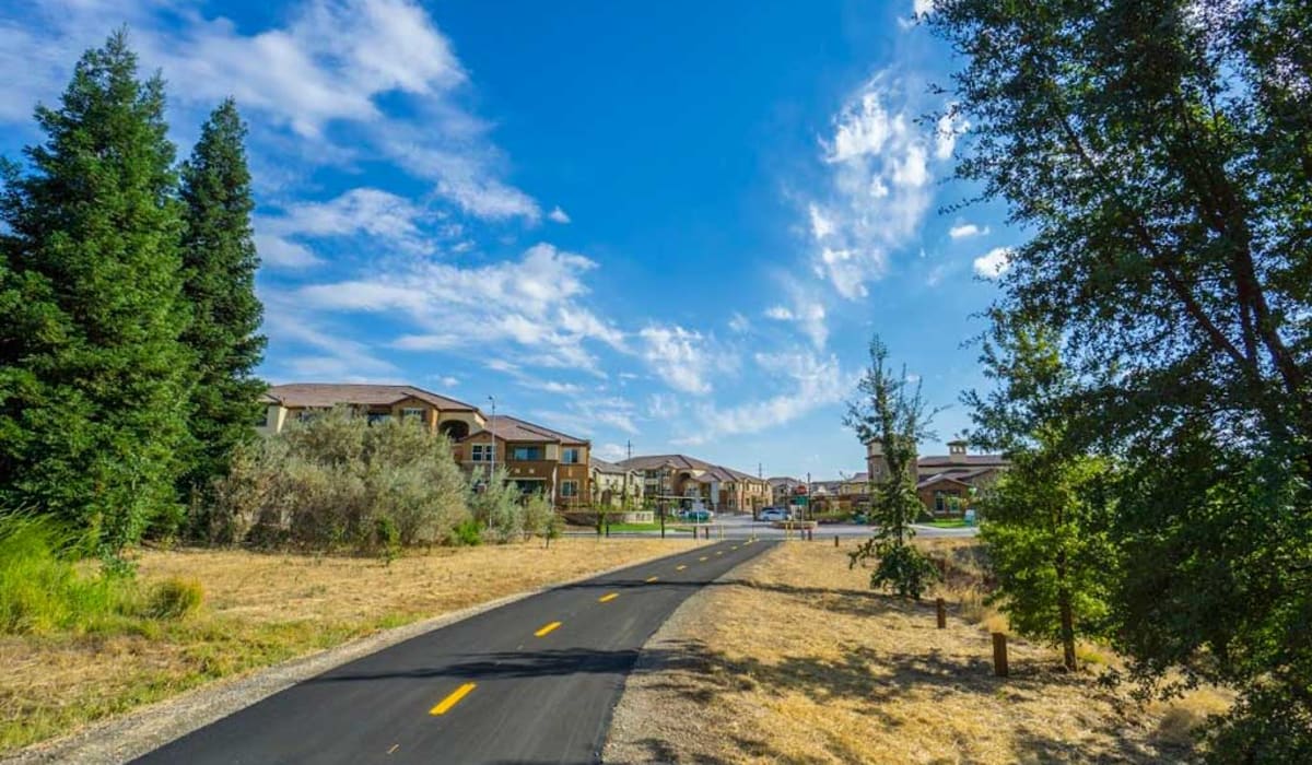 Bike path next to property