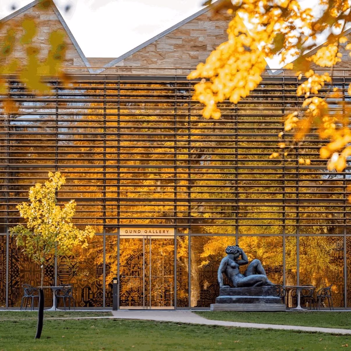 Modern and contemporary art on display inside The Gund, Kenyon College's art museum in Gambier