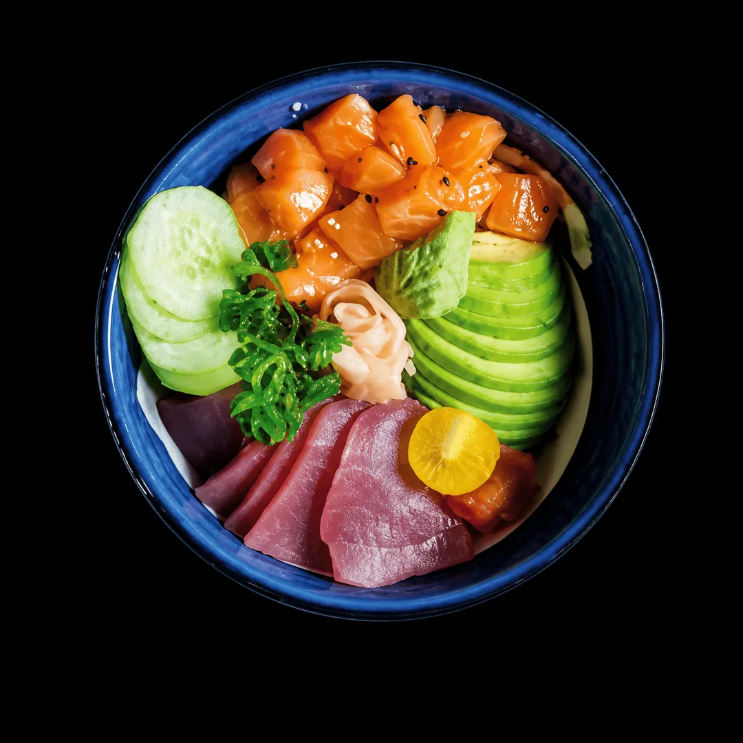 Poké bowl fish