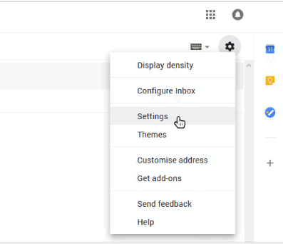 gmail settings