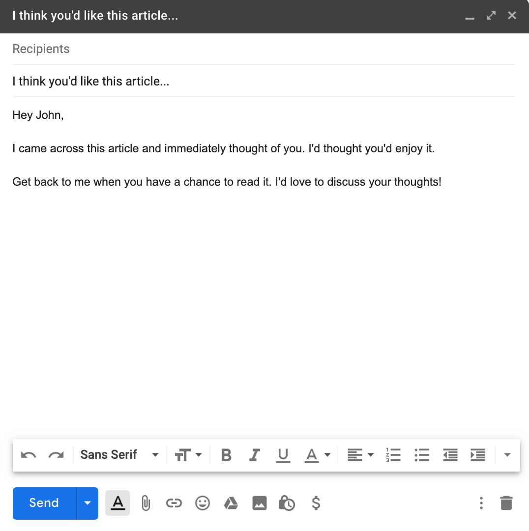 new email in gmail