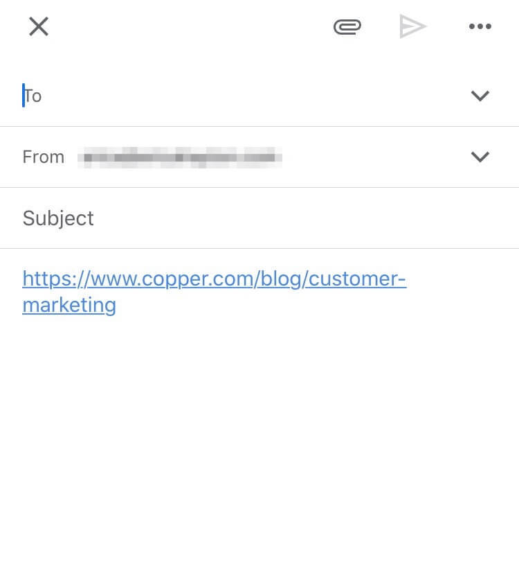 clickable link in gmail message