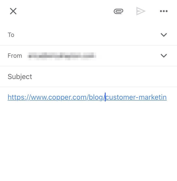 editing hyperlink in gmail on mobile