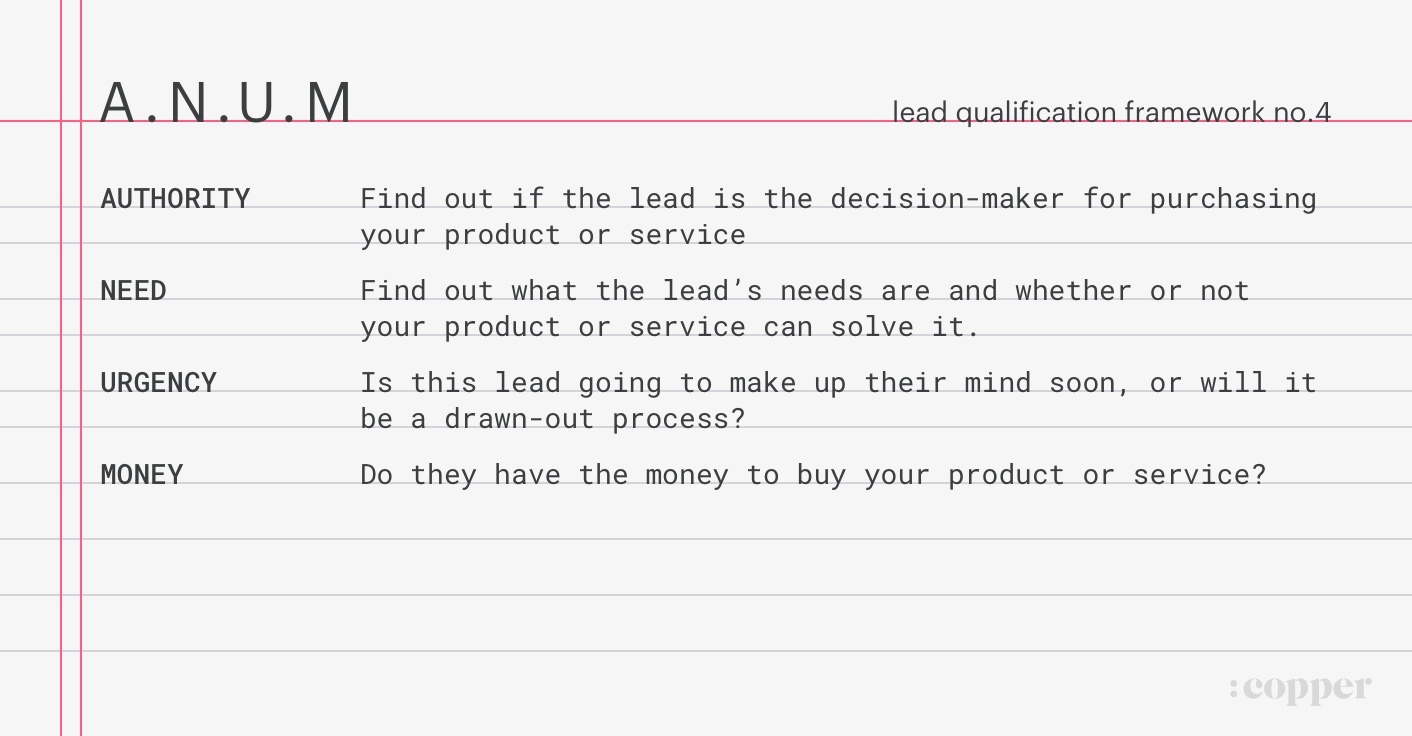anum sales framework
