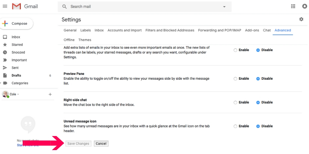 save canned response changes