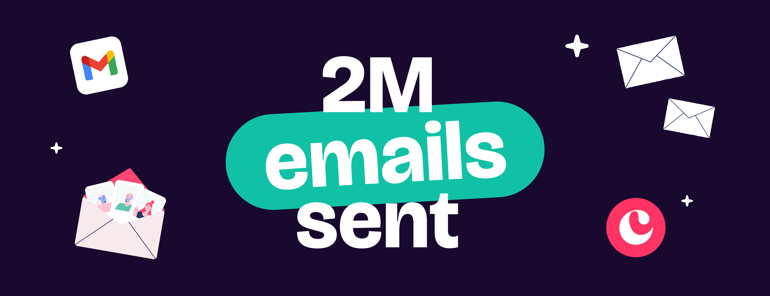 2M emails sent