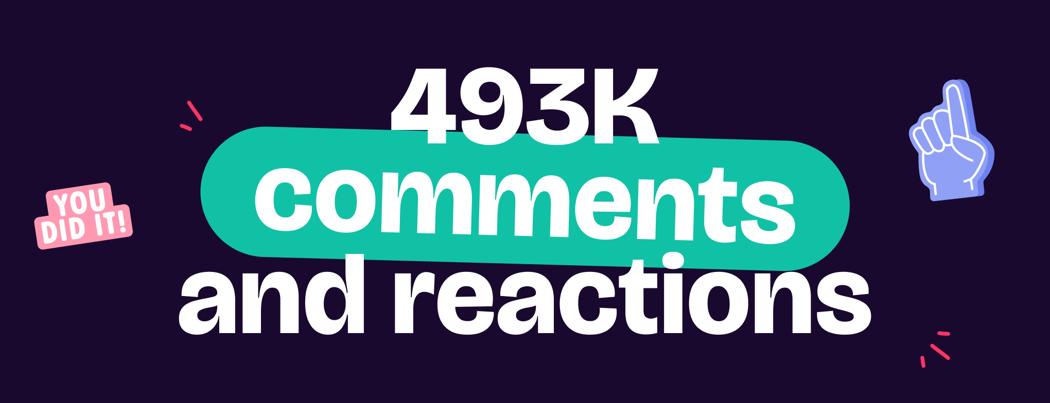 493k comments and reactions