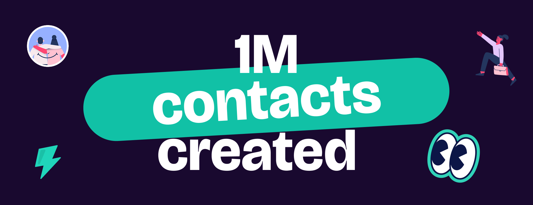 1M contacts created