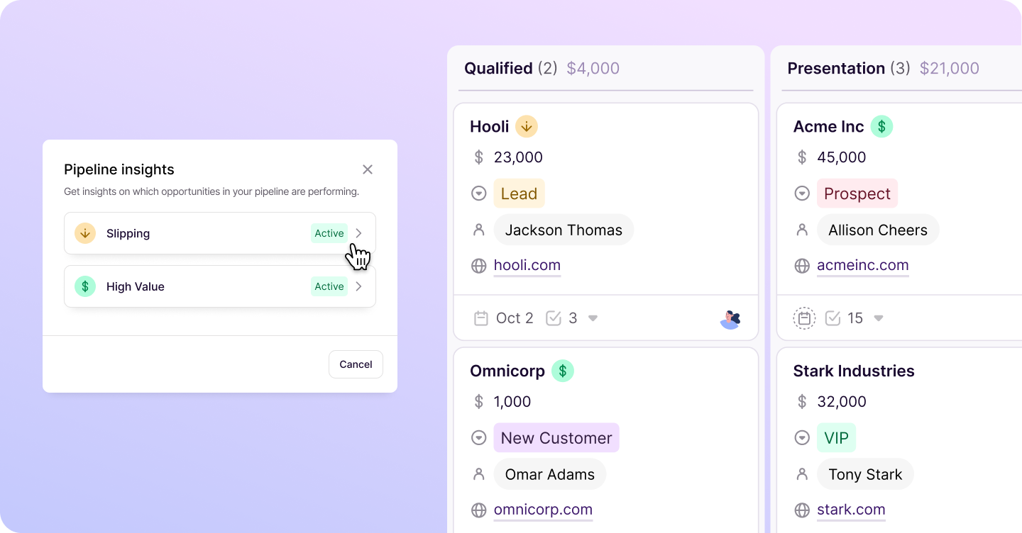 Get instant insights with flags and drill down features