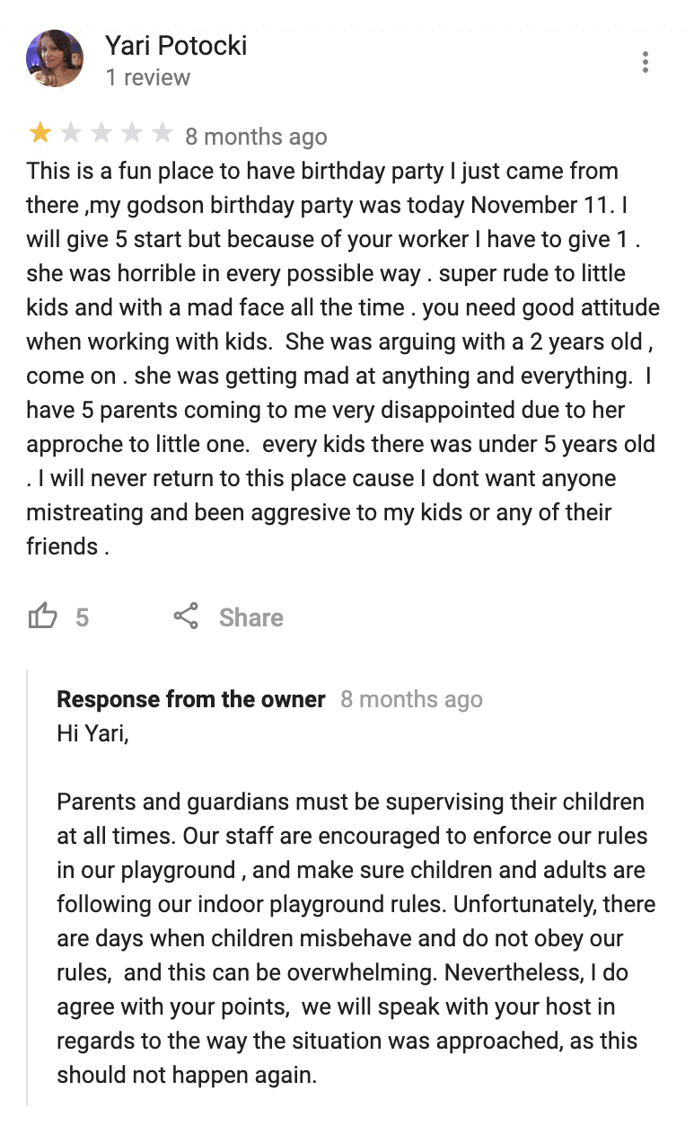 how to respond to a bad google review