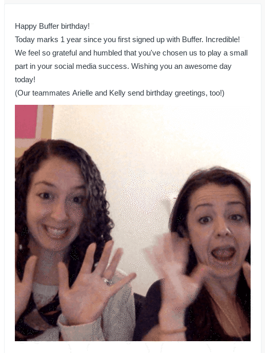 buffer customer video email