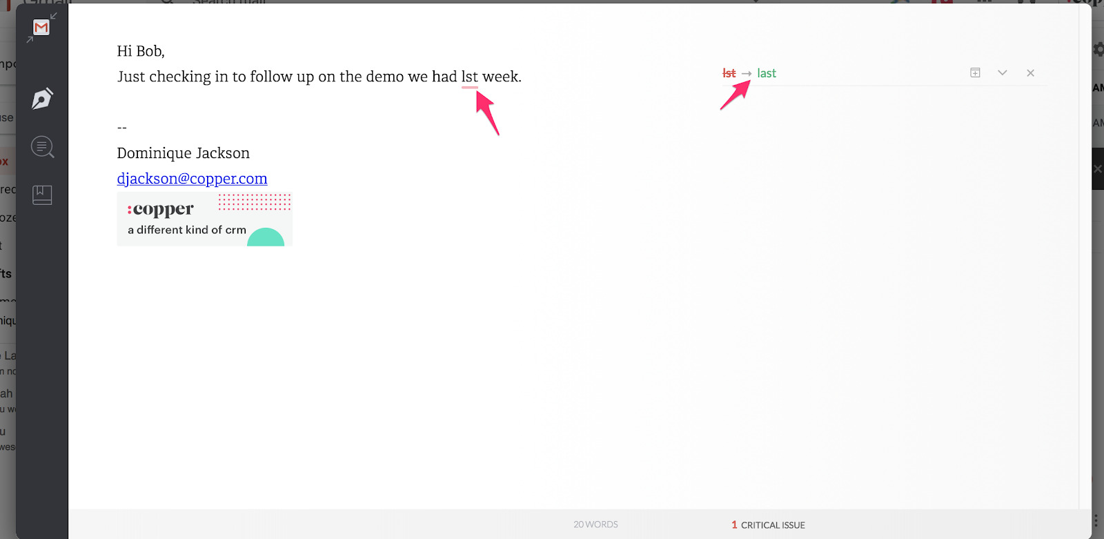 grammarly in gmail