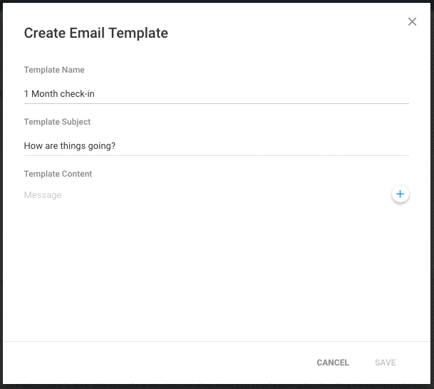 email templates in copper crm