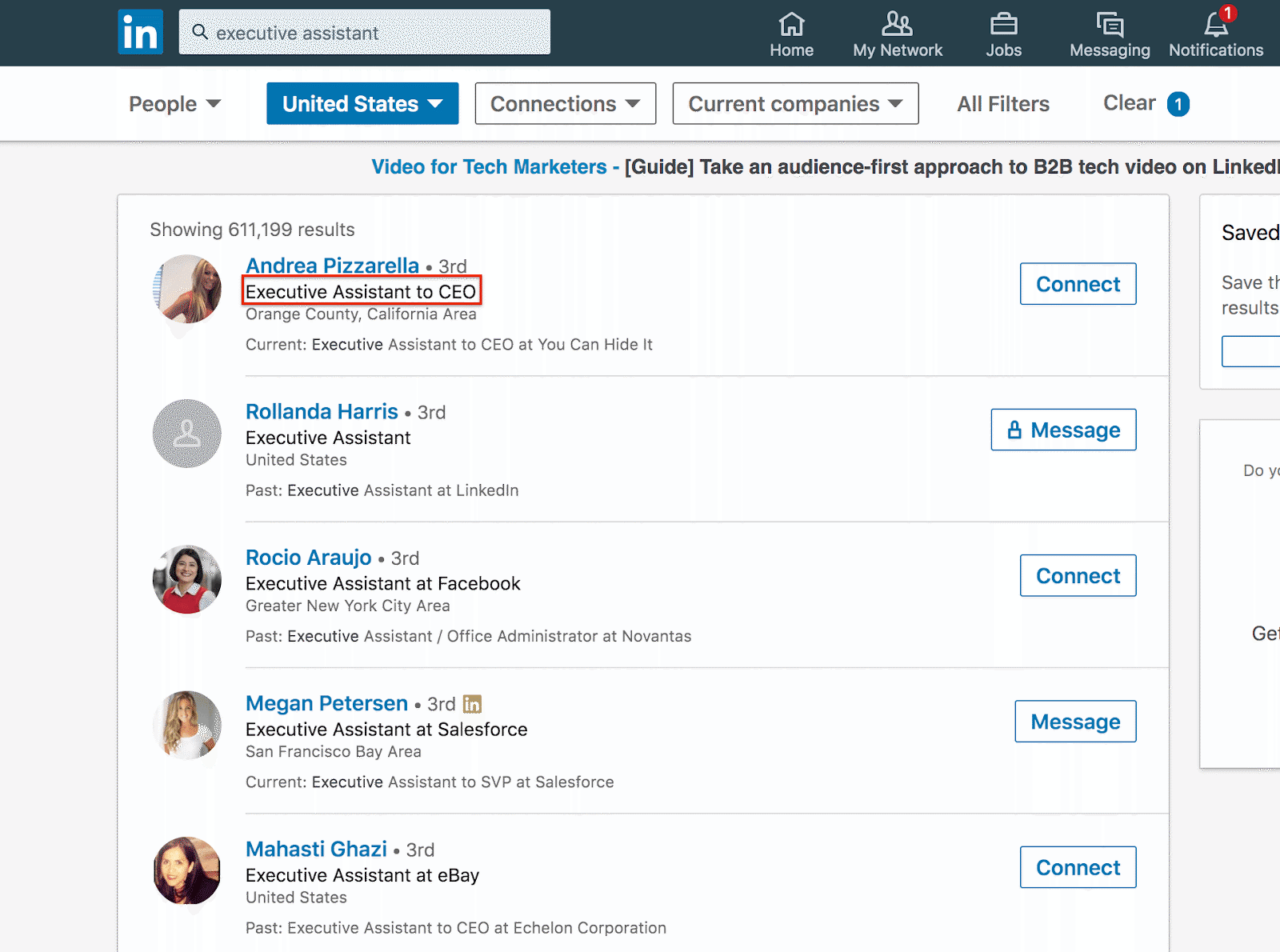 gatekeeper search on linkedin