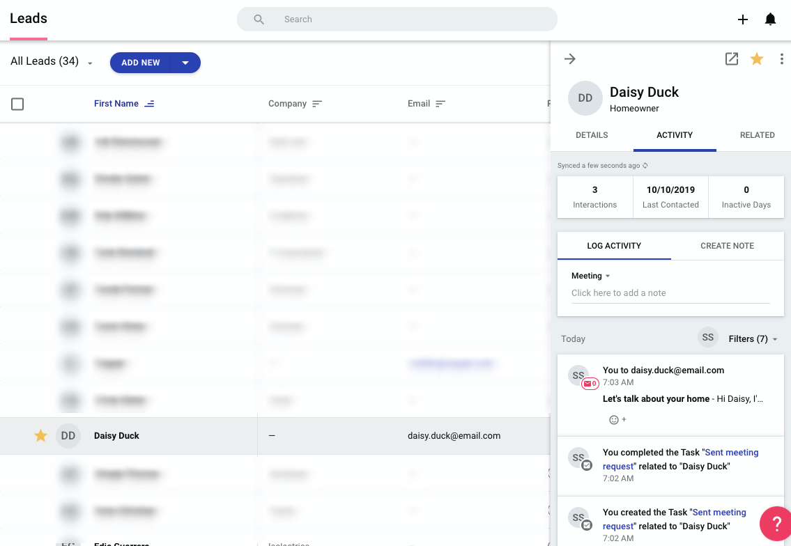 sales role play record in copper crm