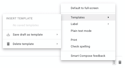 saving new gmail template
