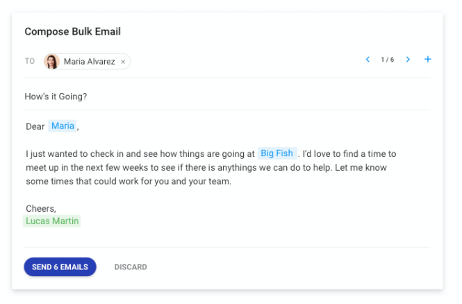 copper crm's email templates