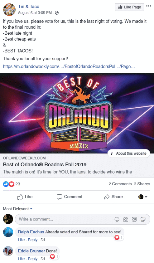 facebook share news
