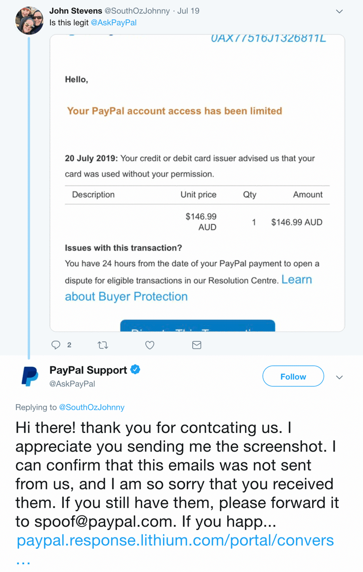 answering customer questions on twitter