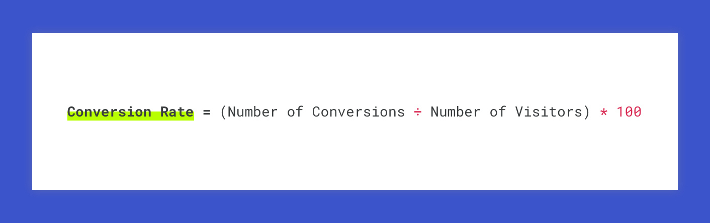 conversion rate formula