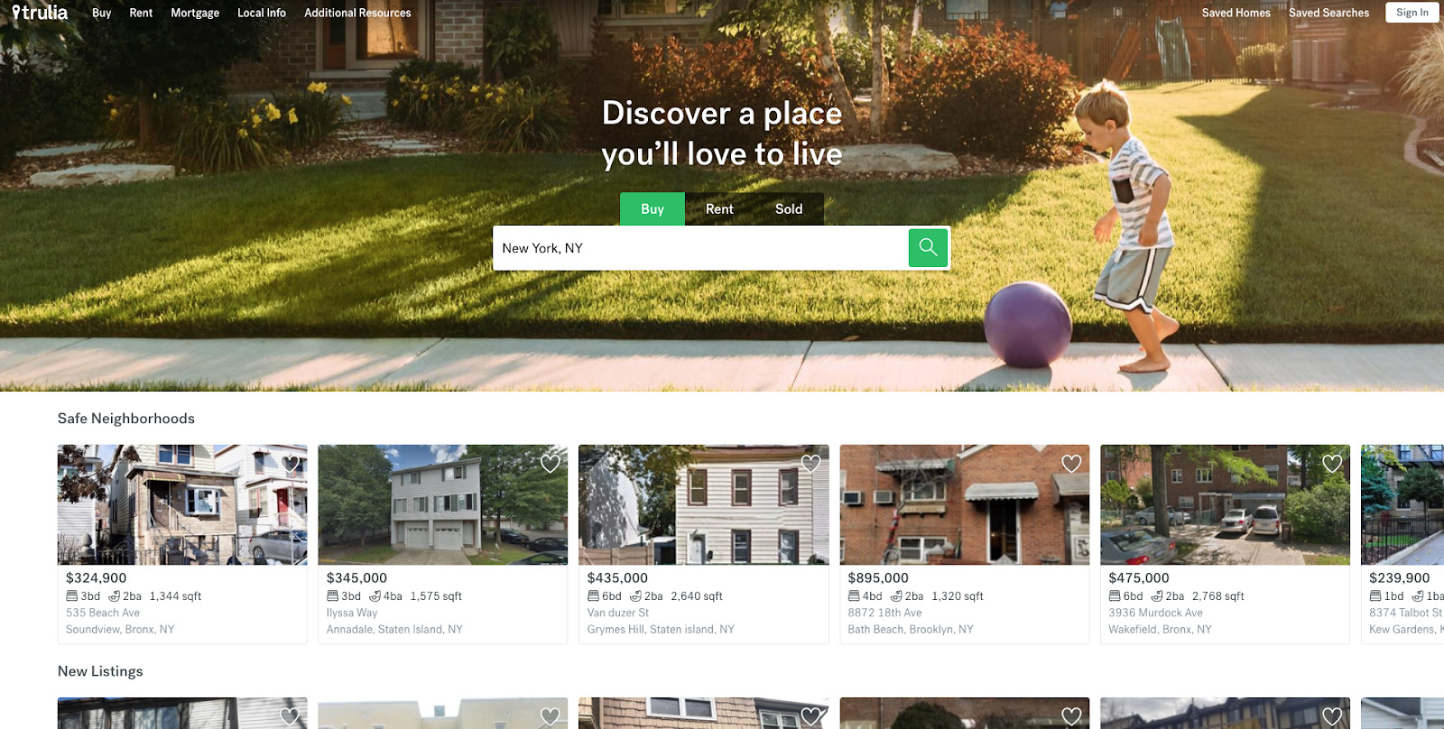 trulia real estate website