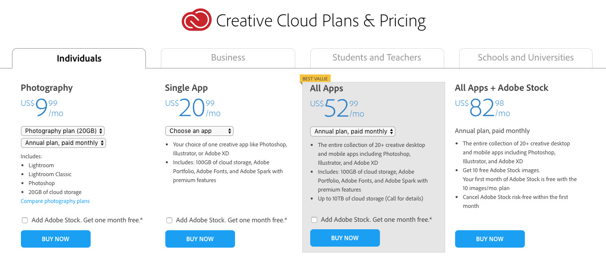 adobe's updated subscription model