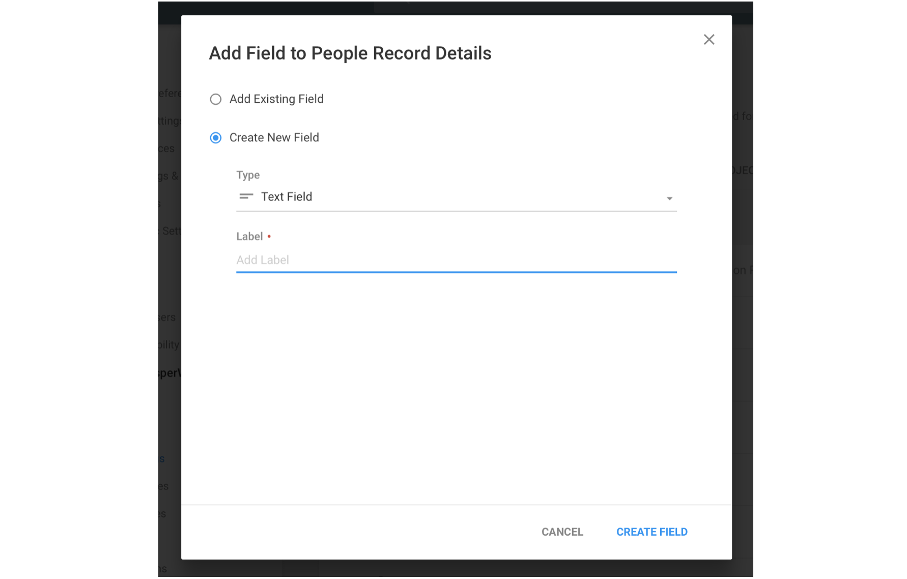 creating a custom field in copper crm