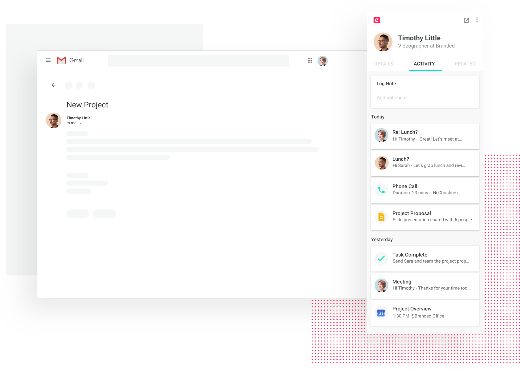 copper crm copies sales emails and automates tasks.
