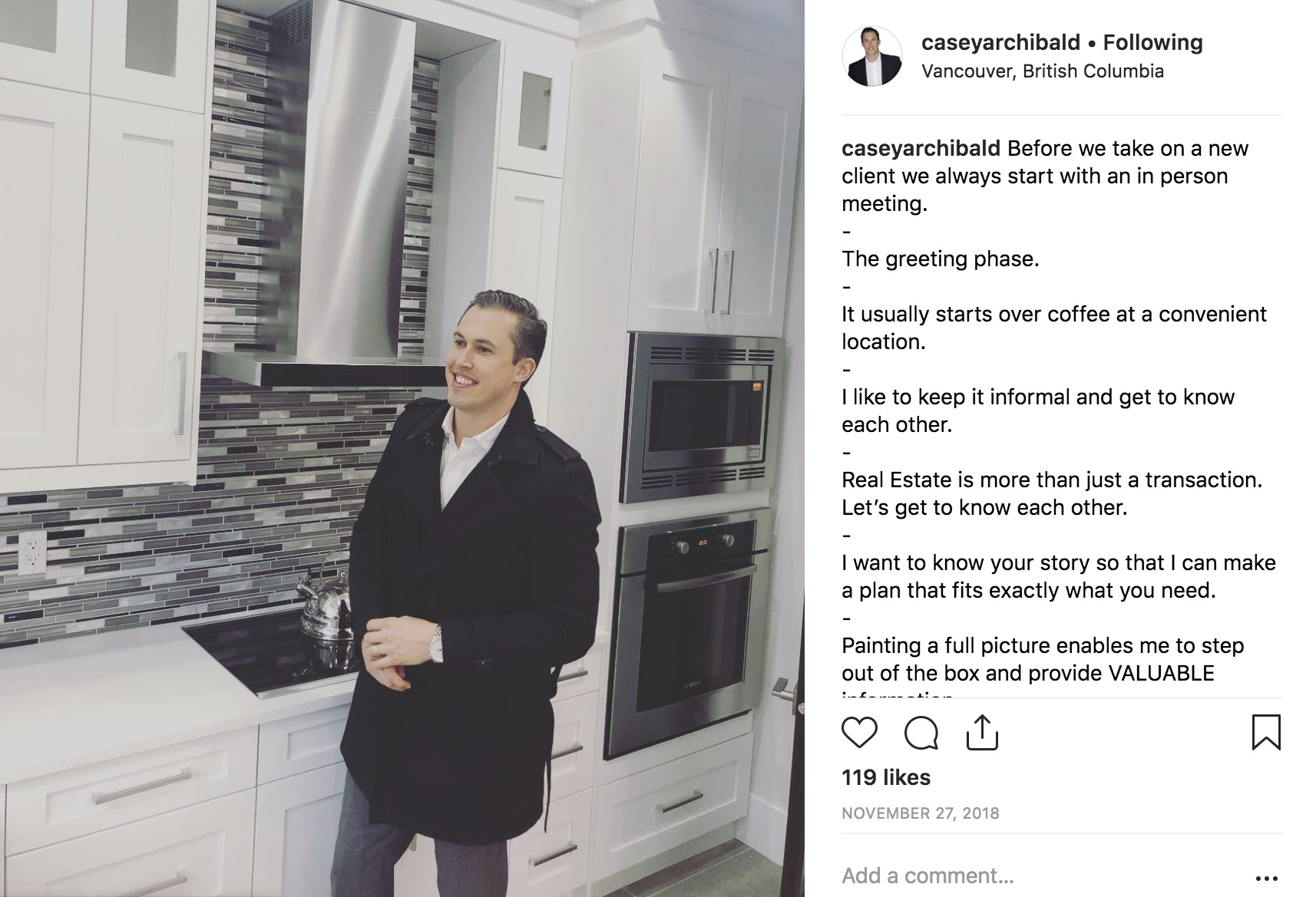realtor instagram sales prospecting.