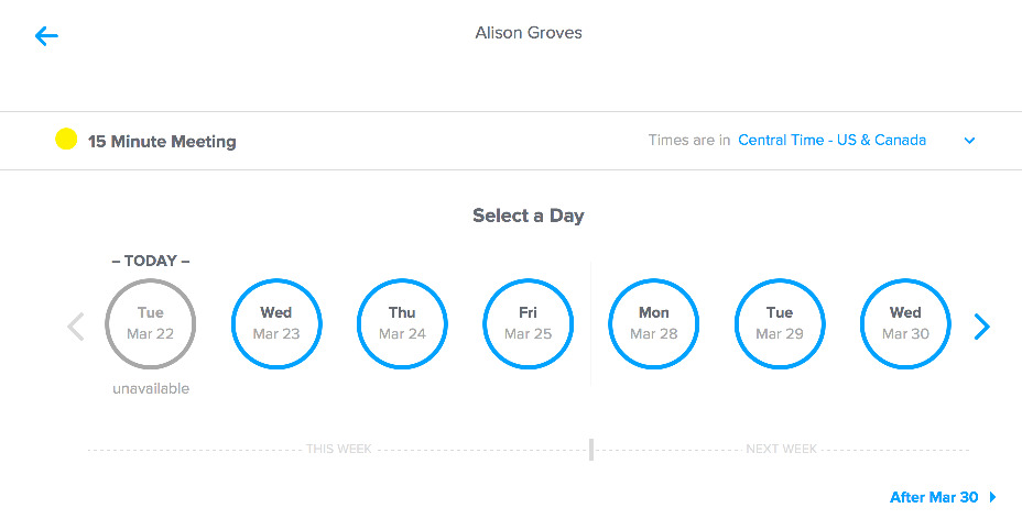 calendly prospect meeting scheduler