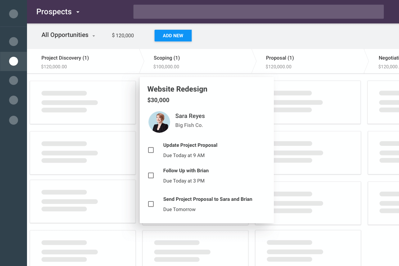 enterprise pipeline in copper crm