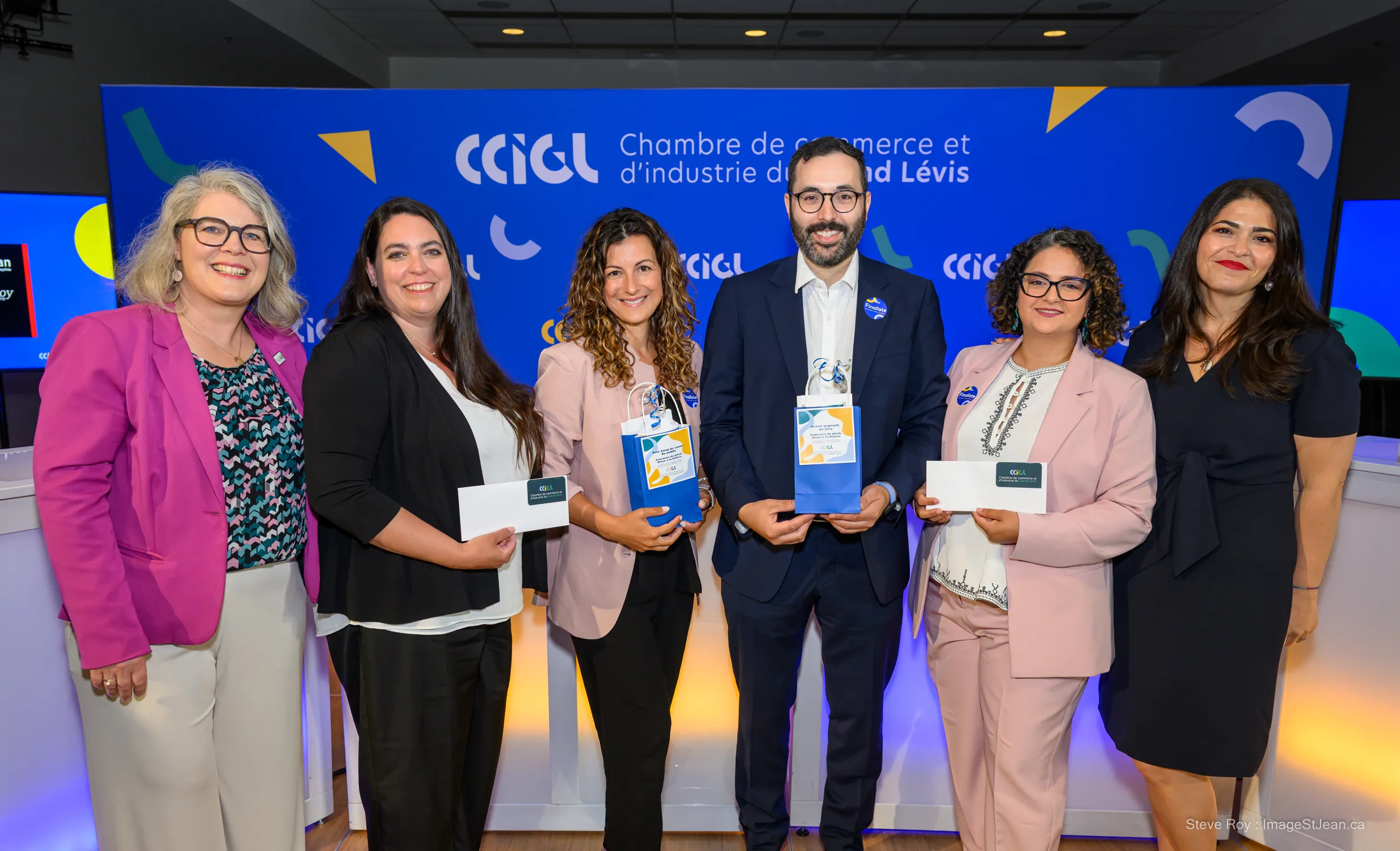 Remise des prix du concours L'Art du pitch à la Chambre de commerce et d'industrie du Grand Lévis