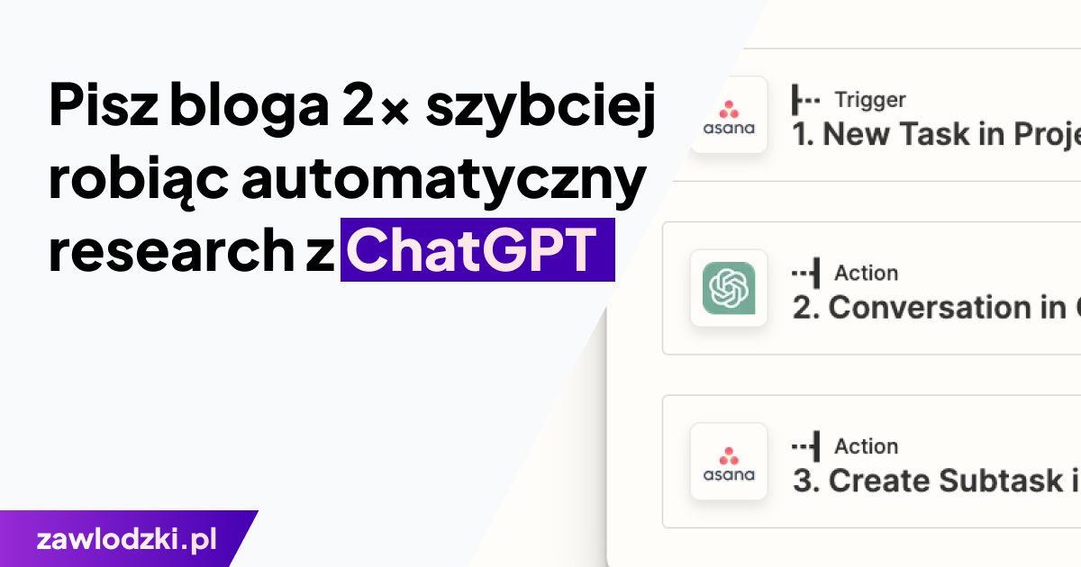 Pisz bloga 2x szybciej robiąc automatyczny research z ChatGPT