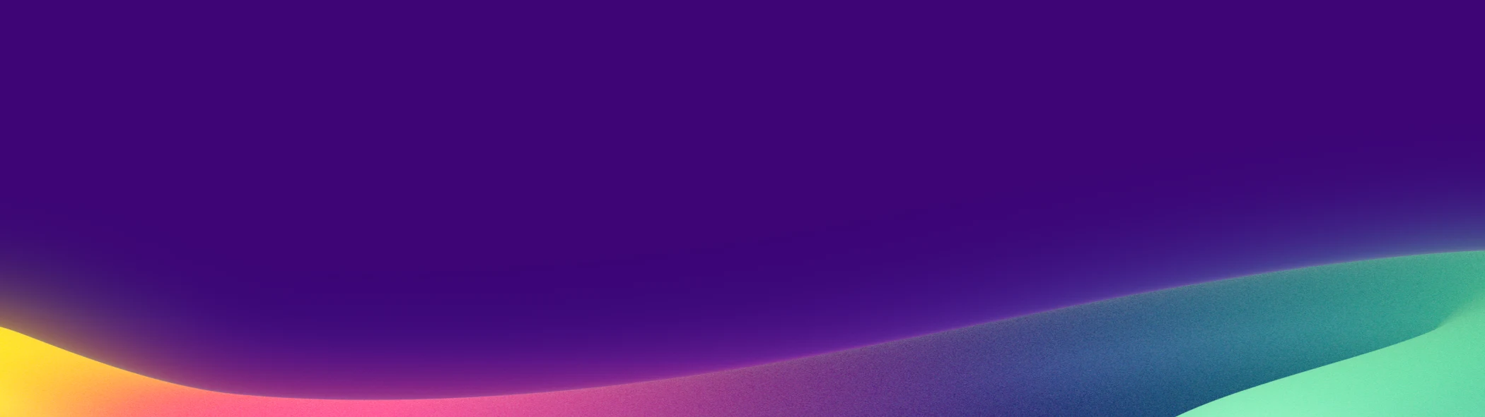 Smooth gradient waves of purple, yellow, pink, and green colors