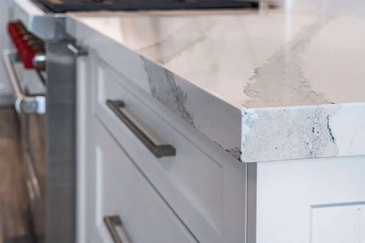 Sparkling kitchen countertops.