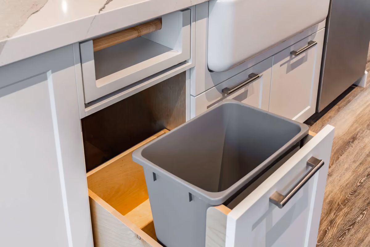 A crystal clear sink in a Comox Valley home kitchen.