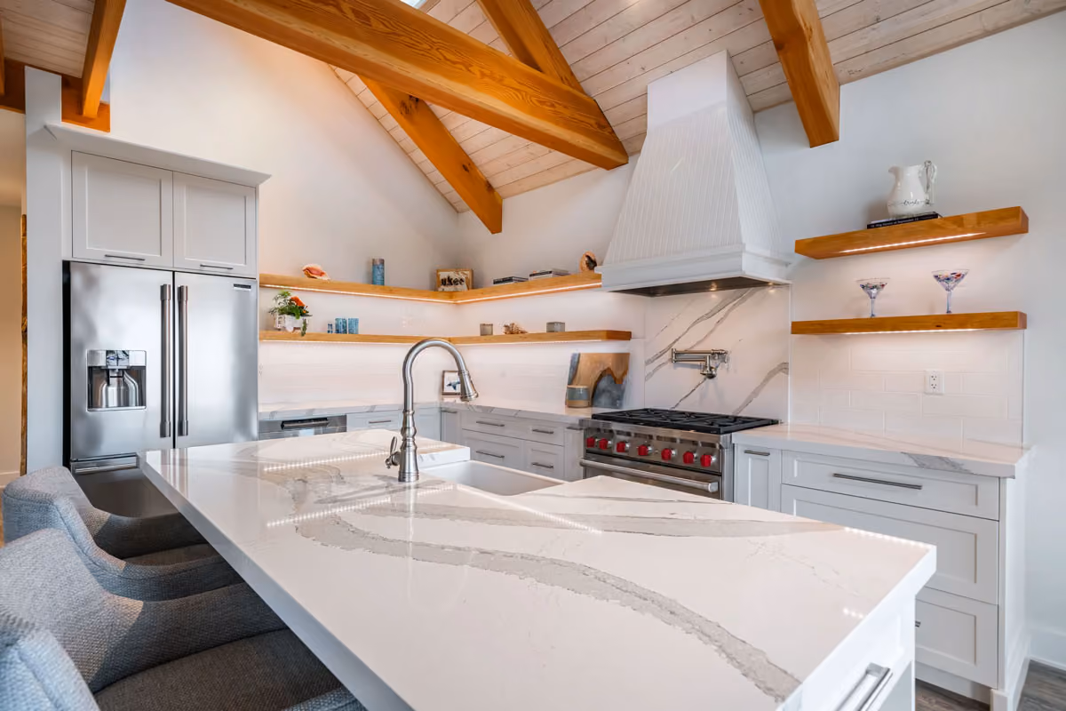 A sparkling clean kitchen in Comox Valley, BC.
