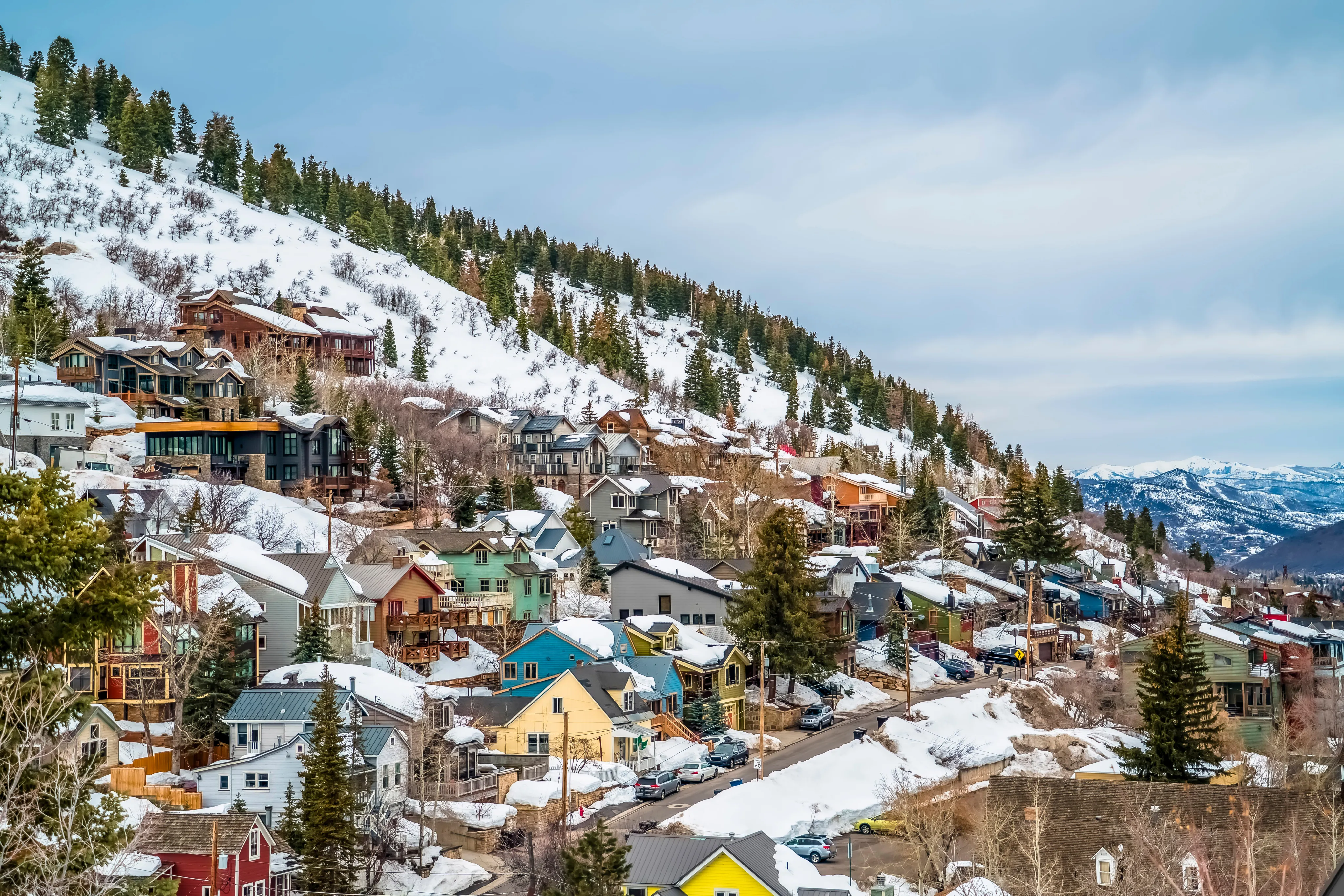 Aerial view of Park City, Utah