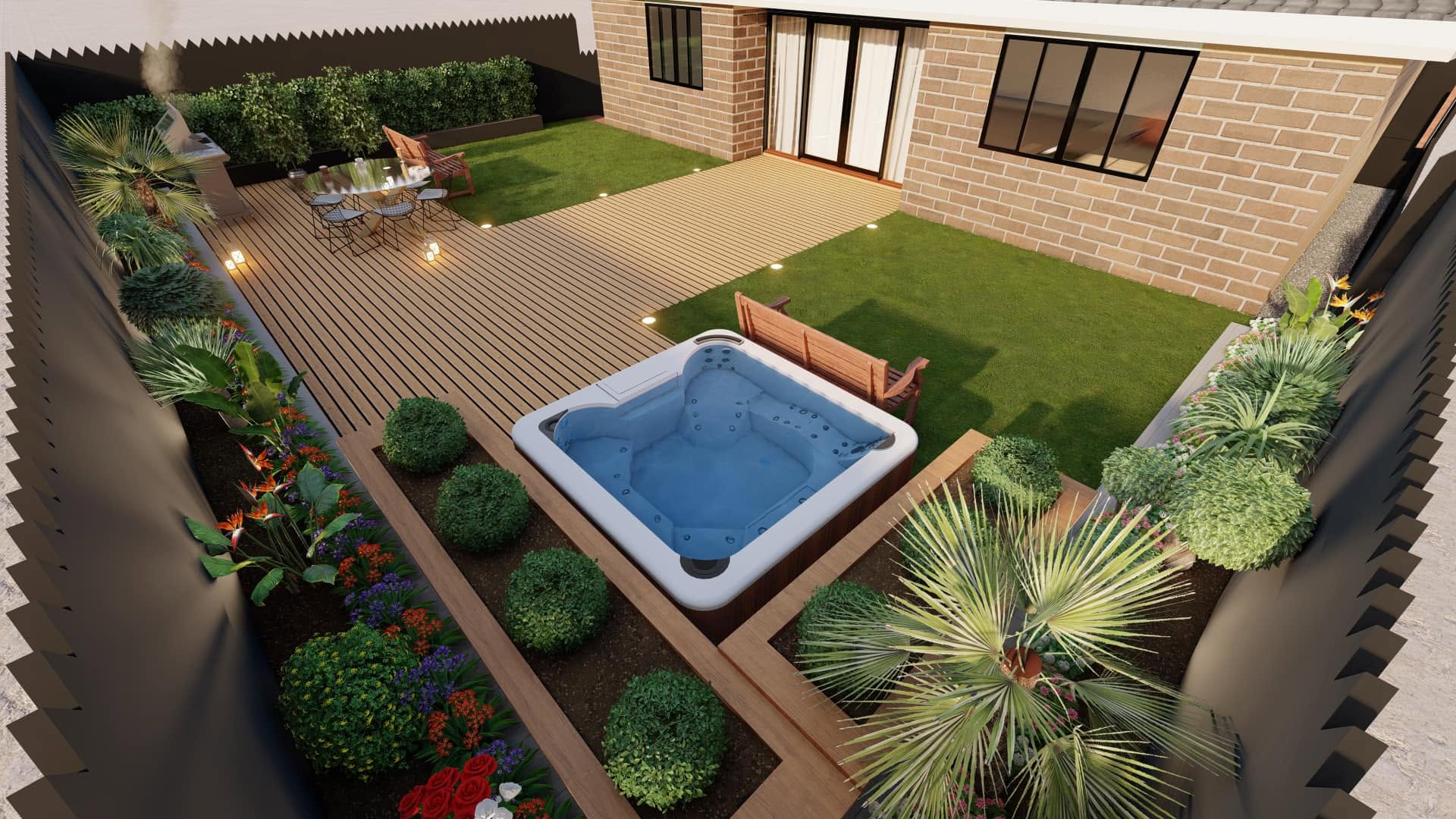 Landscape plans and materials